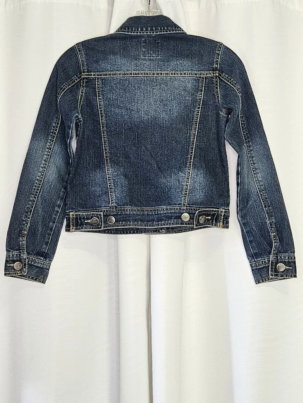 The Children's Place long sleeve distressed denim jacket